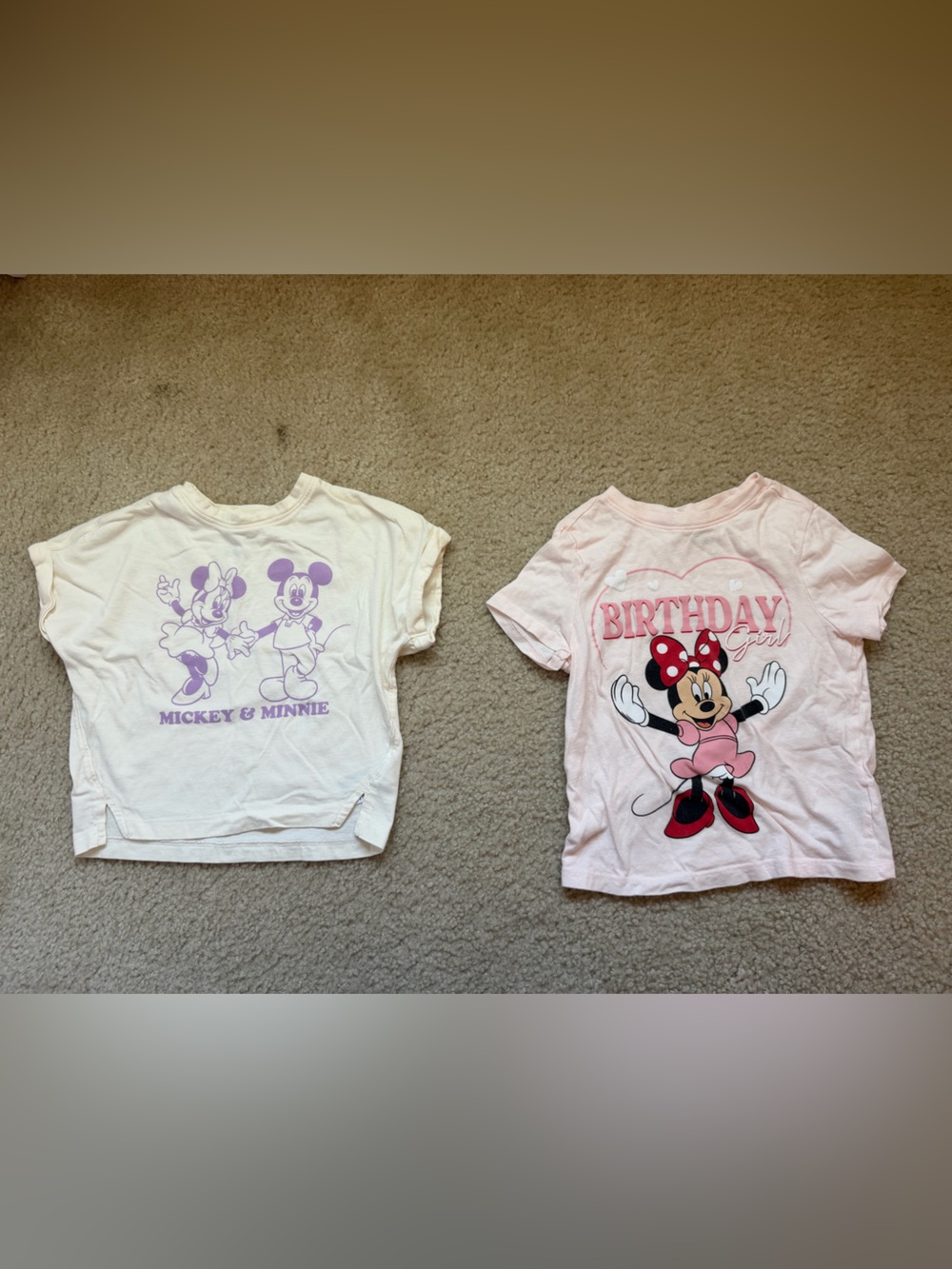 Disney Minnie Mouse lot of 2 girls tops 4T
